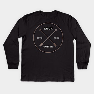 ROCK GUITAR Kids Long Sleeve T-Shirt